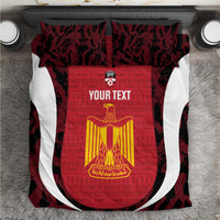 Custom Egypt Football Bedding Set 2026 Go Pharaohs Ancient Egyptian Pattern - Wonder Print Shop