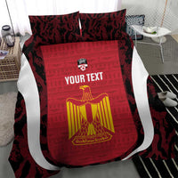 Custom Egypt Football Bedding Set 2026 Go Pharaohs Ancient Egyptian Pattern - Wonder Print Shop