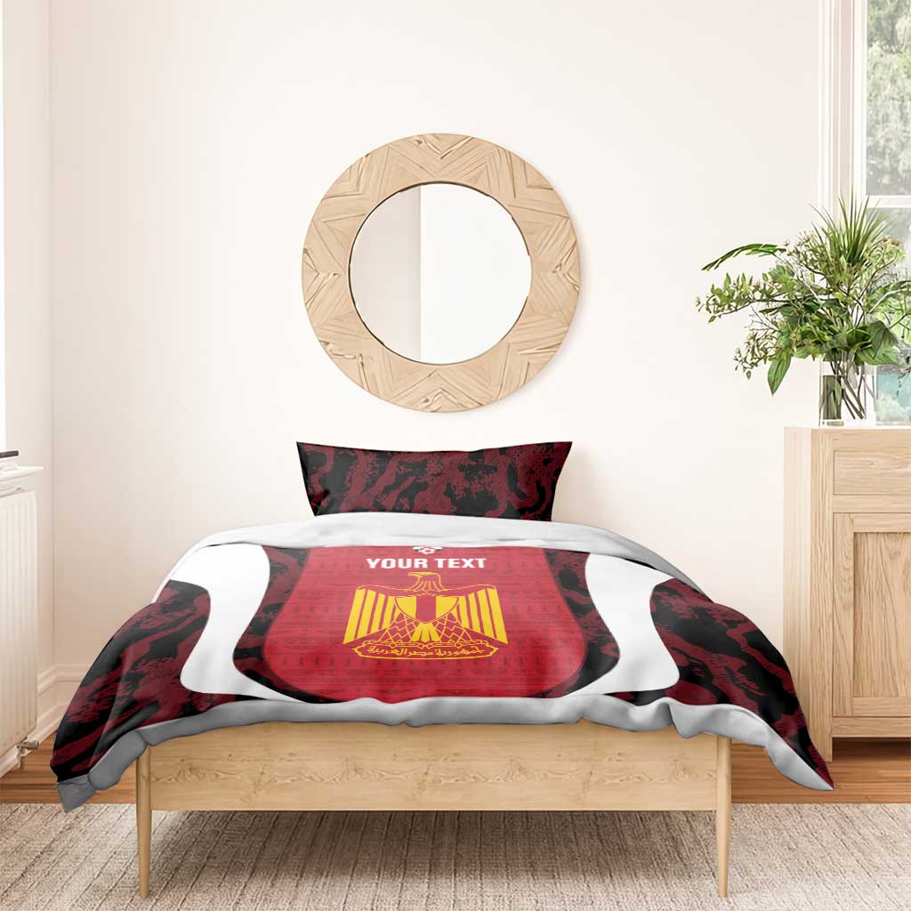 Custom Egypt Football Bedding Set 2026 Go Pharaohs Ancient Egyptian Pattern - Wonder Print Shop