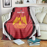 Custom Egypt Football Blanket 2026 Go Pharaohs Ancient Egyptian Pattern - Wonder Print Shop
