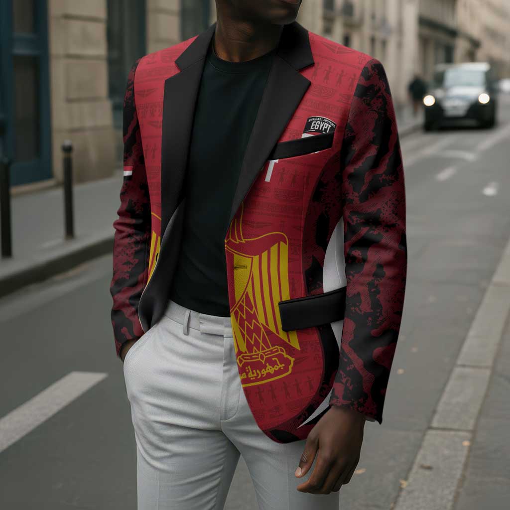 Custom Egypt Football Blazer 2026 Go Pharaohs Ancient Egyptian Pattern - Wonder Print Shop