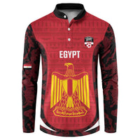 Custom Egypt Football Button Sweatshirt 2026 Go Pharaohs Ancient Egyptian Pattern