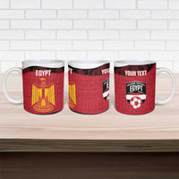 Custom Egypt Football Ceramic Mug 2026 Go Pharaohs Ancient Egyptian Pattern - Wonder Print Shop