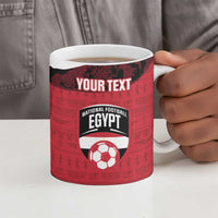 Custom Egypt Football Ceramic Mug 2026 Go Pharaohs Ancient Egyptian Pattern - Wonder Print Shop