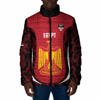 Custom Egypt Football Padded Jacket 2026 Go Pharaohs Ancient Egyptian Pattern - Wonder Print Shop