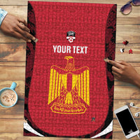 Custom Egypt Football Puzzle 2026 Go Pharaohs Ancient Egyptian Pattern - Wonder Print Shop