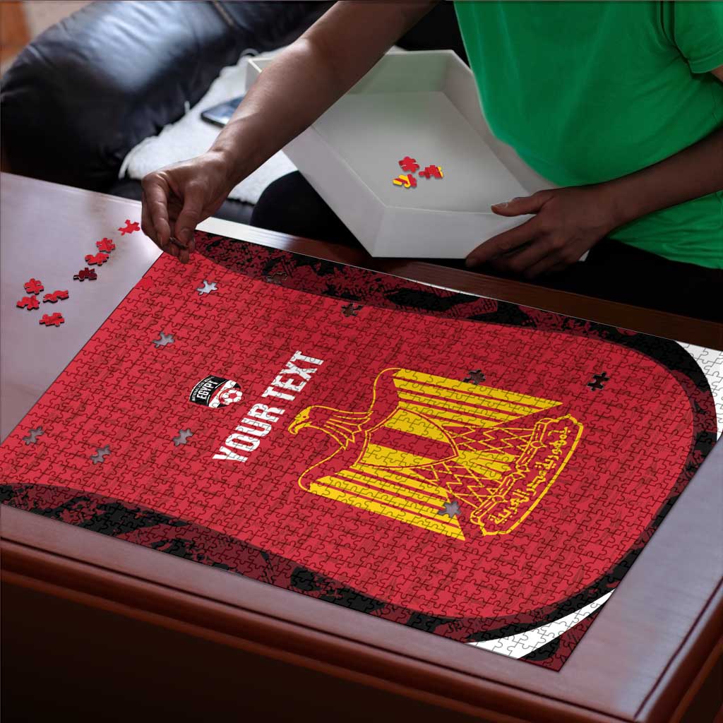 Custom Egypt Football Puzzle 2026 Go Pharaohs Ancient Egyptian Pattern - Wonder Print Shop