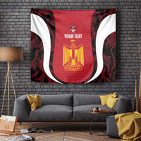 Custom Egypt Football Tapestry 2026 Go Pharaohs Ancient Egyptian Pattern - Wonder Print Shop