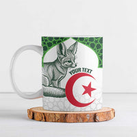 Custom Algeria Football Ceramic Mug 2026 Go Greens Fennec With Islamic Pattern - Wonder Print Shop