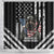 USA National K9 Veterans Day Shower Curtain Honoring Our Furring Heroes