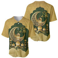 Eid al-Fitr Baseball Jersey Khair Mubarak Islamic Pattern