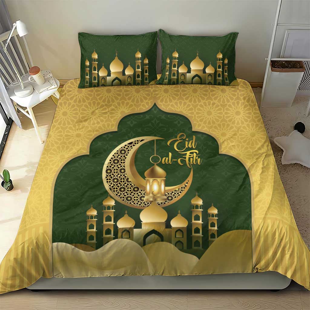 Eid al-Fitr Bedding Set Khair Mubarak Islamic Pattern