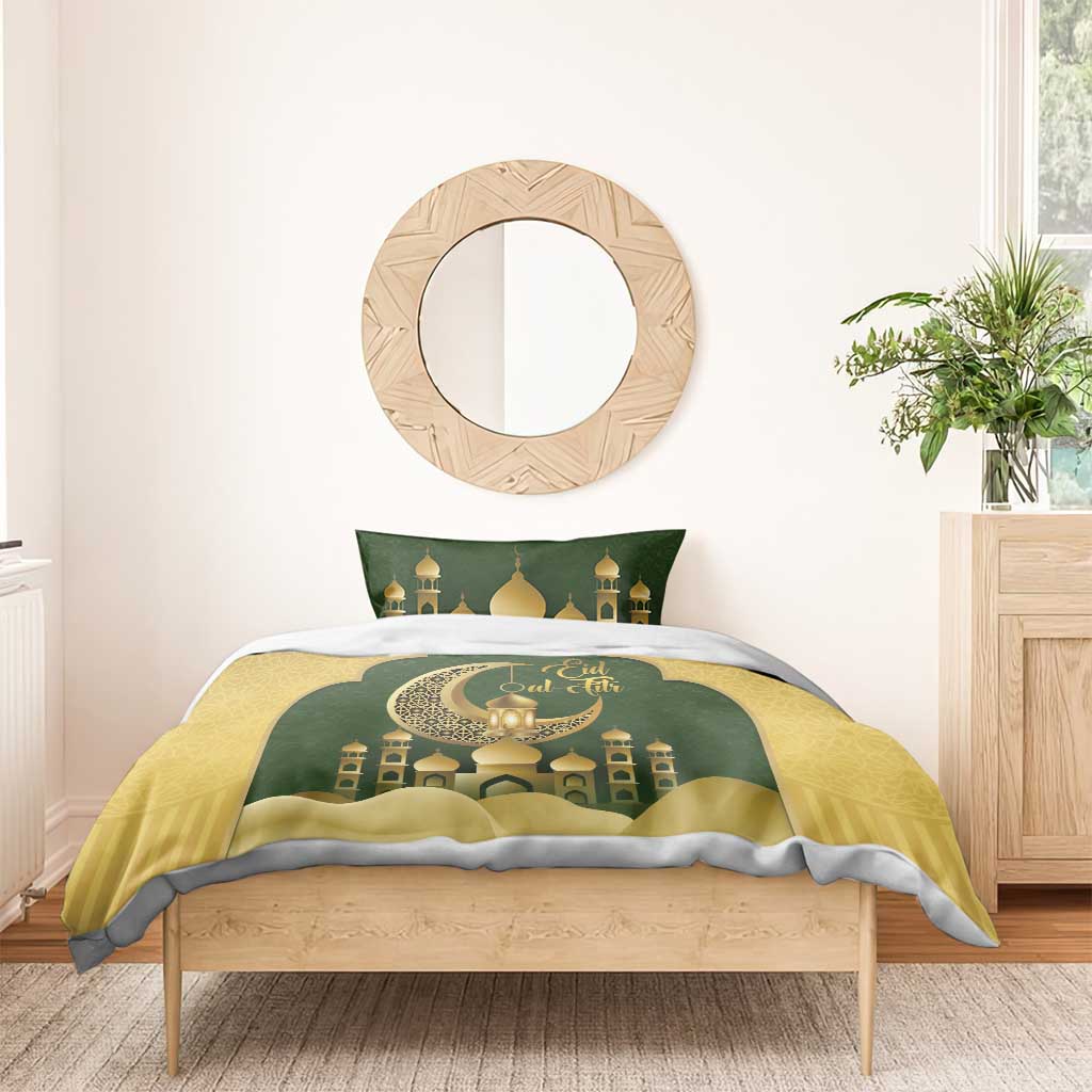 Eid al-Fitr Bedding Set Khair Mubarak Islamic Pattern