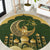 Eid al-Fitr Round Carpet Khair Mubarak Islamic Pattern