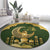 Eid al-Fitr Round Carpet Khair Mubarak Islamic Pattern