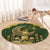 Eid al-Fitr Round Carpet Khair Mubarak Islamic Pattern