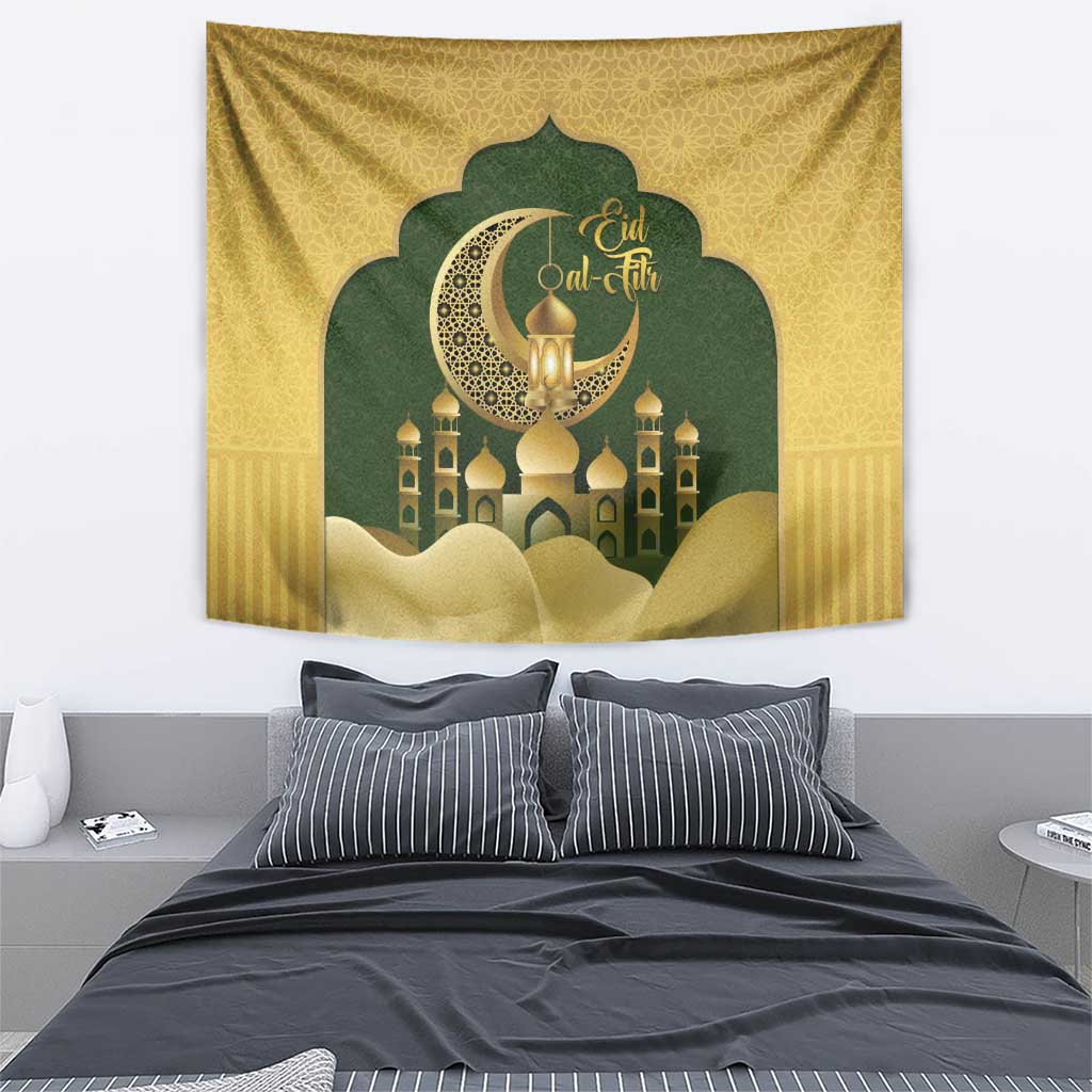 Eid al-Fitr Tapestry Khair Mubarak Islamic Pattern