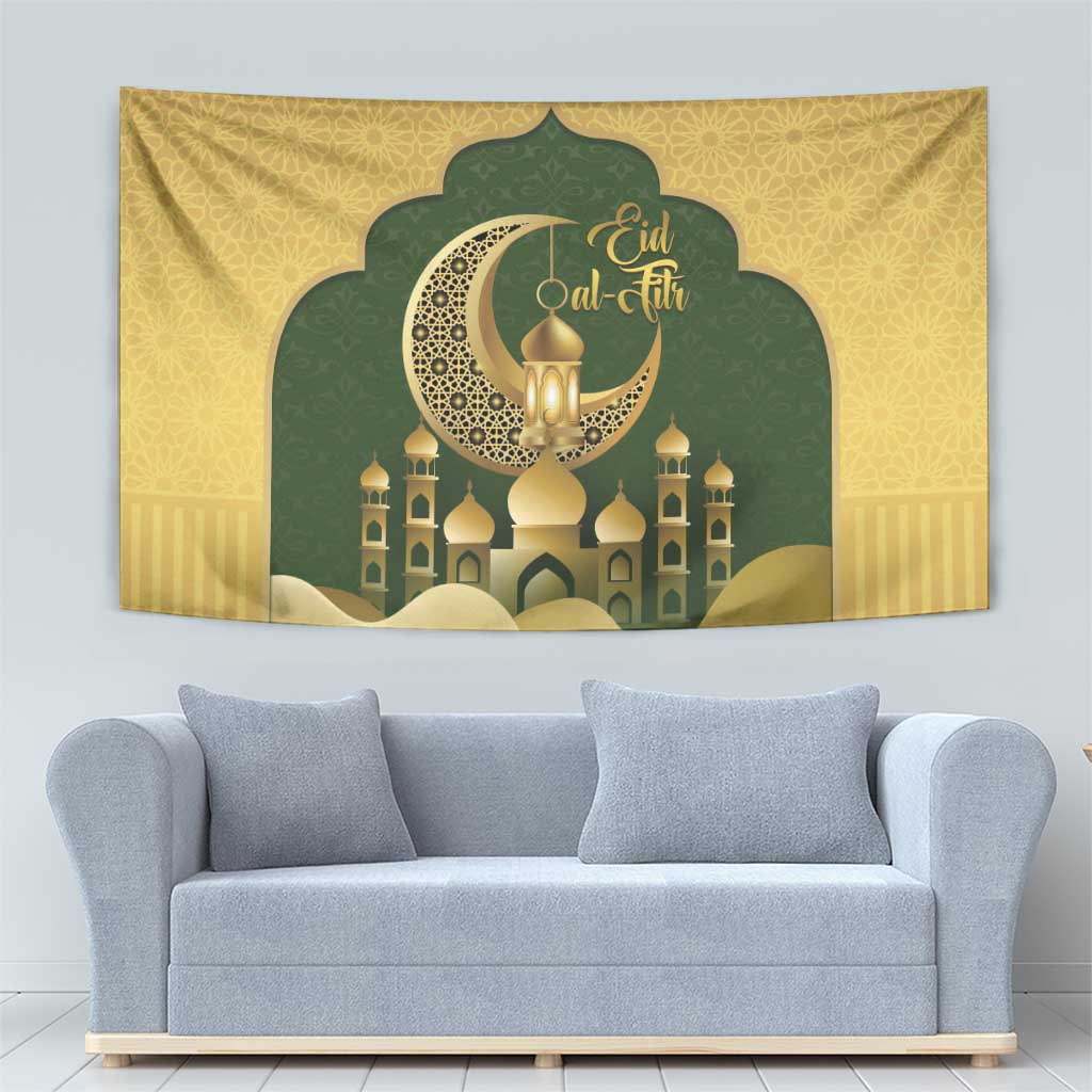 Eid al-Fitr Tapestry Khair Mubarak Islamic Pattern