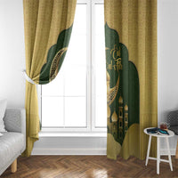 Eid al-Fitr Window Curtain Khair Mubarak Islamic Pattern