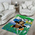 Personalised Sierra Leone Independence Day Area Rug Funny Chimpanzee With Drum