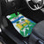 Personalised Sierra Leone Independence Day Car Mats Funny Chimpanzee With Drum