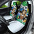 Personalised Sierra Leone Independence Day Car Seat Cover Funny Chimpanzee With Drum