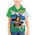 Personalised Sierra Leone Independence Day Family Matching Mermaid Dress and Hawaiian Shirt Funny Chimpanzee With Drum