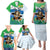 Personalised Sierra Leone Independence Day Family Matching Puletasi and Hawaiian Shirt Funny Chimpanzee With Drum