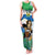 Personalised Sierra Leone Independence Day Family Matching Tank Maxi Dress and Hawaiian Shirt Funny Chimpanzee With Drum