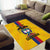 Custom Colombia Football Area Rug Vamos Los Cafeteros