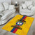 Custom Colombia Football Area Rug Vamos Los Cafeteros