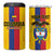 Custom Colombia Football 4 in 1 Can Cooler Tumbler Vamos Los Cafeteros