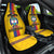 Custom Colombia Football Car Seat Cover Vamos Los Cafeteros