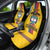 Custom Colombia Football Car Seat Cover Vamos Los Cafeteros