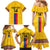 Custom Colombia Football Family Matching Mermaid Dress and Hawaiian Shirt Vamos Los Cafeteros