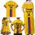 Custom Colombia Football Family Matching Off Shoulder Maxi Dress and Hawaiian Shirt Vamos Los Cafeteros