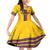 Custom Colombia Football Family Matching Off Shoulder Short Dress and Hawaiian Shirt Vamos Los Cafeteros