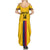 Custom Colombia Football Family Matching Summer Maxi Dress and Hawaiian Shirt Vamos Los Cafeteros