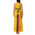 Custom Colombia Football Family Matching Tank Maxi Dress and Hawaiian Shirt Vamos Los Cafeteros