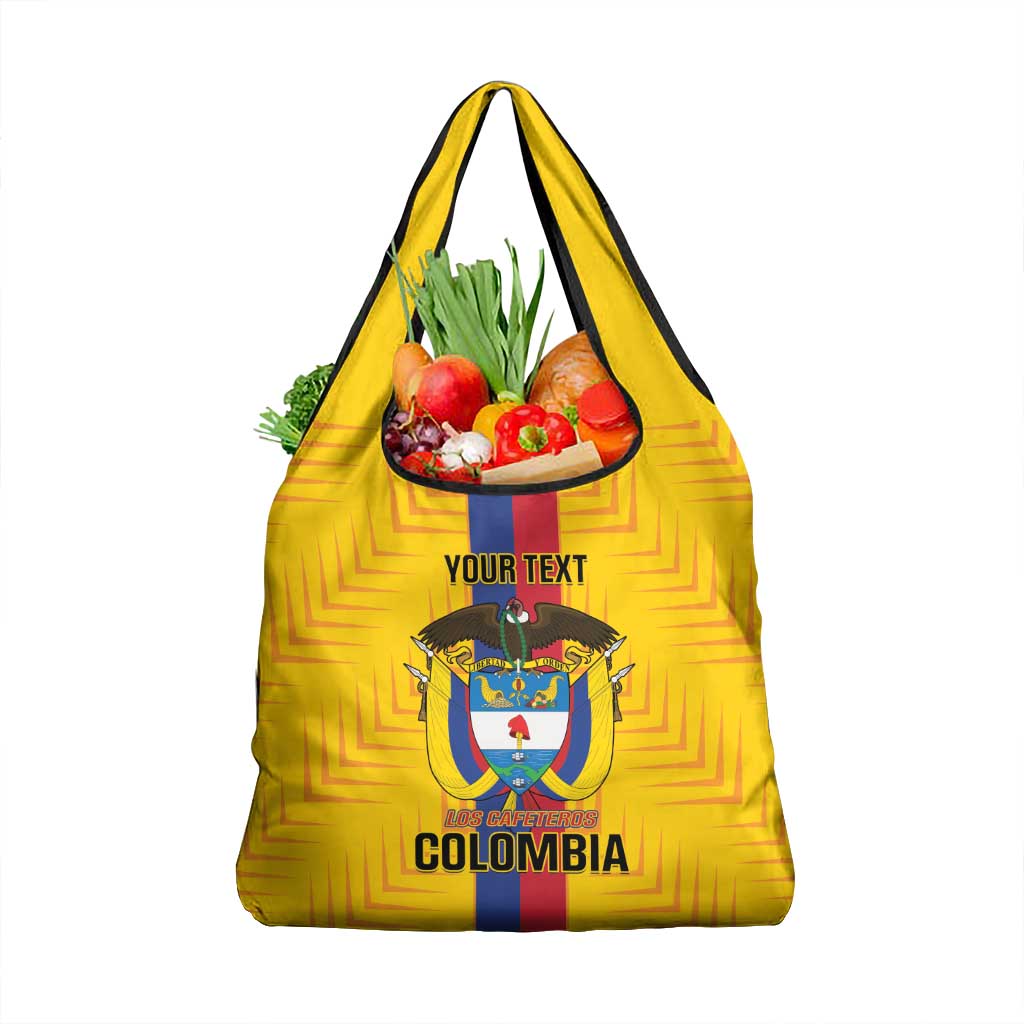 Custom Colombia Football Grocery Bag Vamos Los Cafeteros