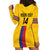 Custom Colombia Football Hoodie Dress Vamos Los Cafeteros