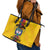 Custom Colombia Football Leather Tote Bag Vamos Los Cafeteros