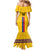 Custom Colombia Football Mermaid Dress Vamos Los Cafeteros