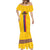 Custom Colombia Football Mermaid Dress Vamos Los Cafeteros