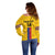 Custom Colombia Football Off Shoulder Sweater Vamos Los Cafeteros