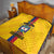 Custom Colombia Football Quilt Vamos Los Cafeteros