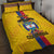 Custom Colombia Football Quilt Bed Set Vamos Los Cafeteros