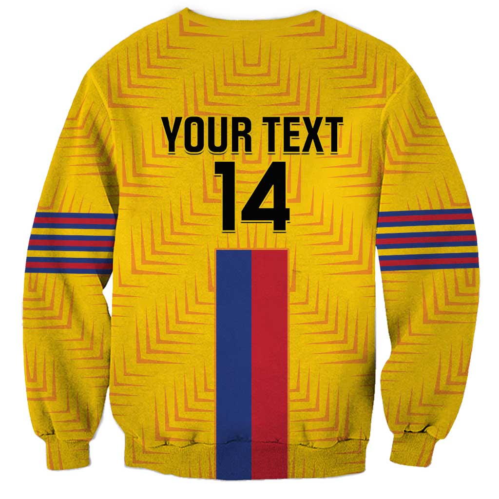 Custom Colombia Football Sweatshirt Vamos Los Cafeteros