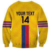 Custom Colombia Football Sweatshirt Vamos Los Cafeteros