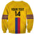 Custom Colombia Football Sweatshirt Vamos Los Cafeteros